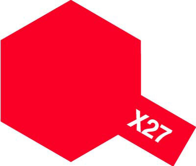 TAMIYA X-27 GLOSS CLEAR RED - 10ML