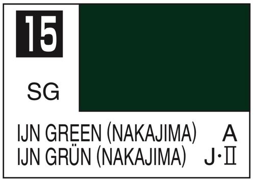 MR COLOR -C015- IJN GREEN - NAKAJIMA - 10ML